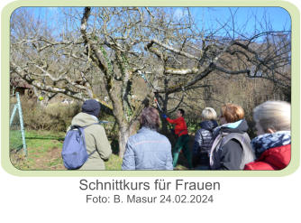 Schnittkurs für Frauen Foto: B. Masur 24.02.2024