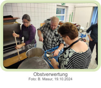 Obstverwertung  Foto: B. Masur, 19.10.2024