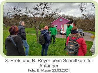 S. Prets und B. Reyer beim Schnittkurs für Anfänger Foto: B. Masur 23.03.2024