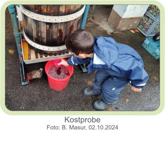 Kostprobe  Foto: B. Masur, 02.10.2024
