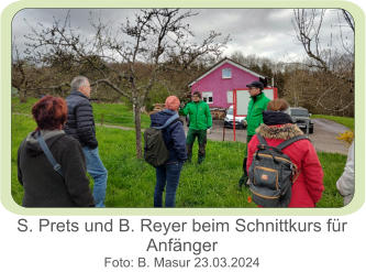 S. Prets und B. Reyer beim Schnittkurs für Anfänger Foto: B. Masur 23.03.2024