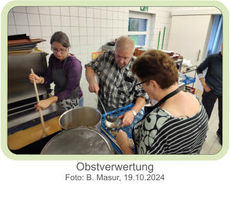 Obstverwertung  Foto: B. Masur, 19.10.2024