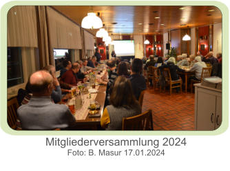 Mitgliederversammlung 2024 Foto: B. Masur 17.01.2024