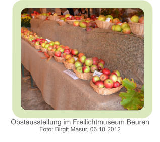 Obstausstellung im Freilichtmuseum Beuren Foto: Birgit Masur, 06.10.2012