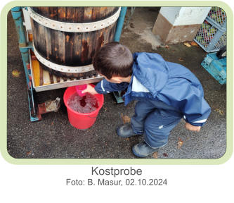 Kostprobe  Foto: B. Masur, 02.10.2024