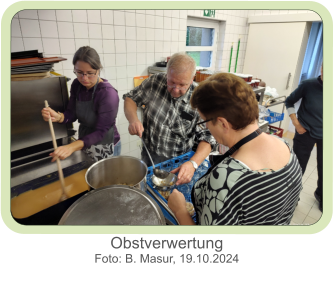 Obstverwertung  Foto: B. Masur, 19.10.2024