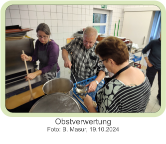 Obstverwertung  Foto: B. Masur, 19.10.2024